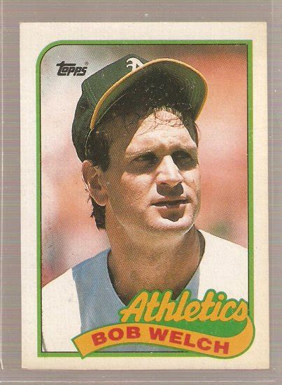 As a result, a baseball error cards appear from time to time. 1989 Topps Baseball Card #605 Bob Welch Error Card