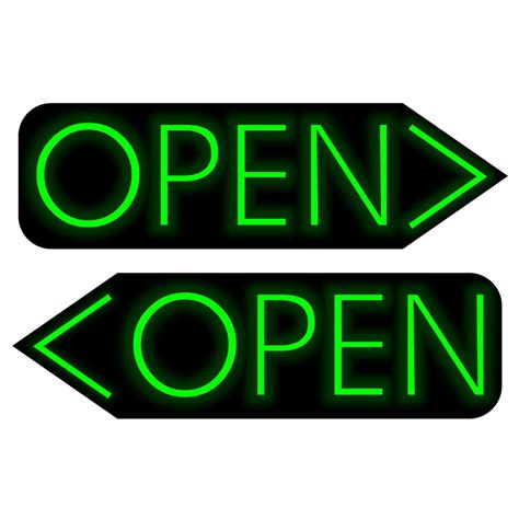 Open Neon Sign For Business Light Up Open Sign Led Flashing Etsy