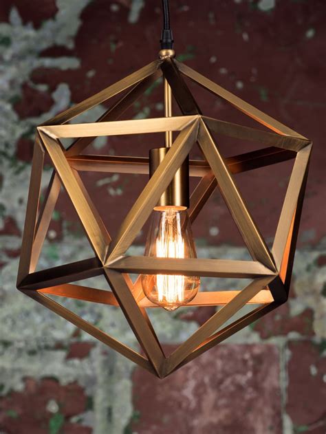 Aether Small From The Elemental Range Single Pendant With Geometric