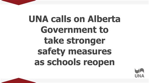Una Calls On Alberta Government To Take Stronger Safety Measures As