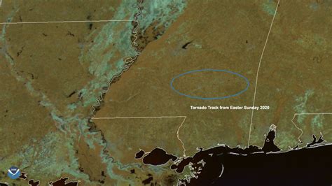 68 Mile Long Scar From Violent Tornado Seen From Space Mashable