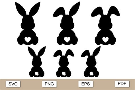 Easter Bunny Svg Files For Cricut Gráfico Por Xcreativesdesign · Creative Fabrica