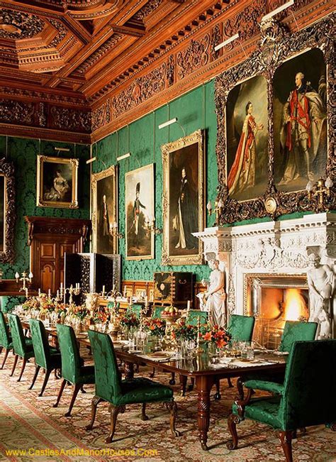 State Dining Room Alnwick Castle Alnwick Northumberland England