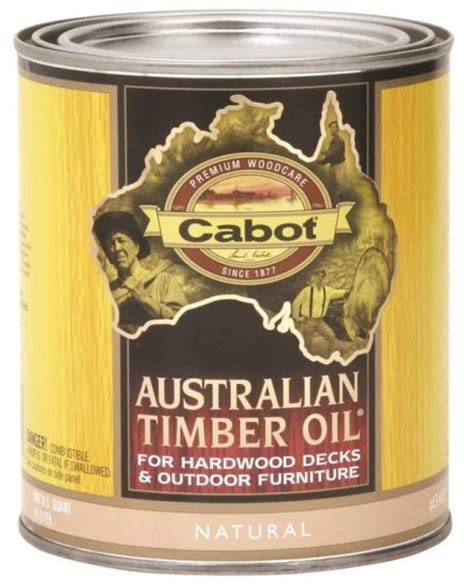 Check spelling or type a new query. Cabot 3400 Quart Natural Australian Timber Oil Wood Finish ...