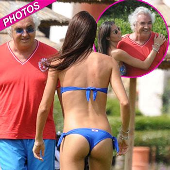 Wonder What She Sees In Him Billionaire Flavio Briatore Shows Off His Bikini Babe Wife