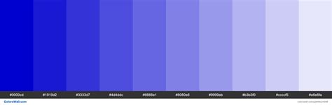 Tints Of Medium Blue 0000cd Hex Color Colorswall