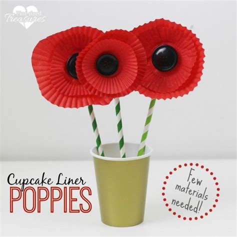 Cupcake liner flowers for mother's day. Homemade flowers for kids to make | Poppy craft, Cupcake ...