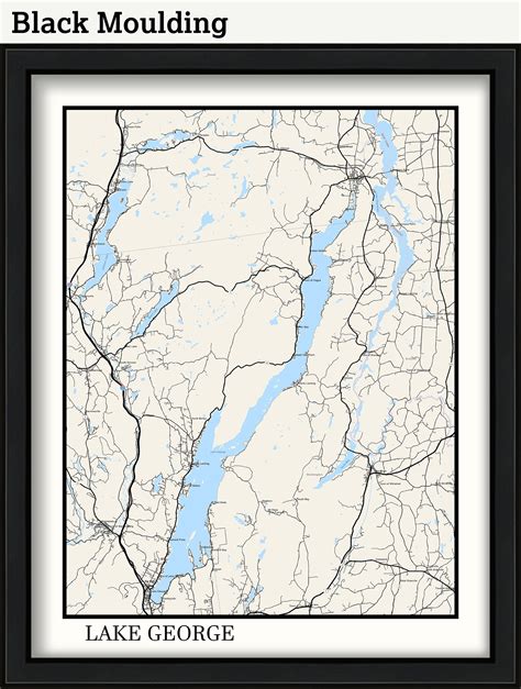 Lake George New York Map Poster