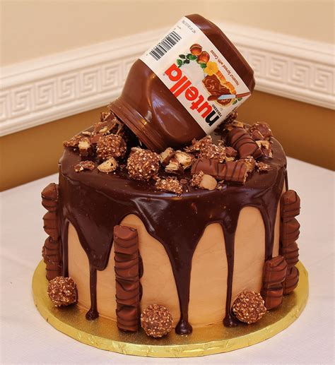 Nutella Birthday Cake By Cecy Huezo Delightfulcakesbycecy