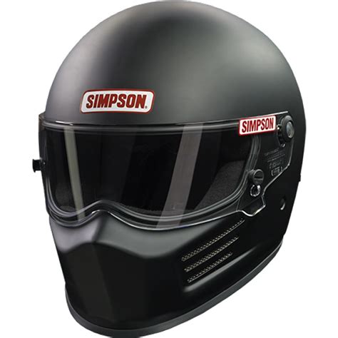 Simpson Super Bandit Racing Helmet Flat Black Sa2020 Knd Safety