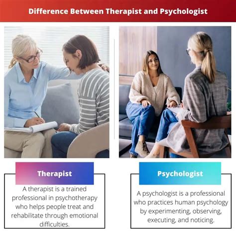 Therapist Vs Psychologist Difference And Comparison