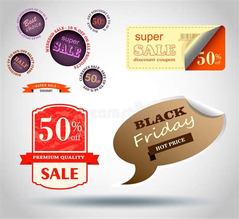 Vector Sale Labels Stock Vector Illustration Of T 39161066