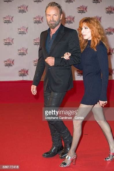Sting And Mylene Farmer Arrive At The 17th Nrj Music Awards At Palais