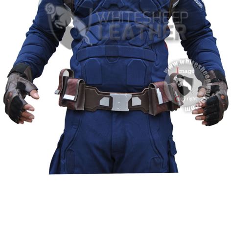 Captain America Stealth Strike Costume Suit With Accessories Textured