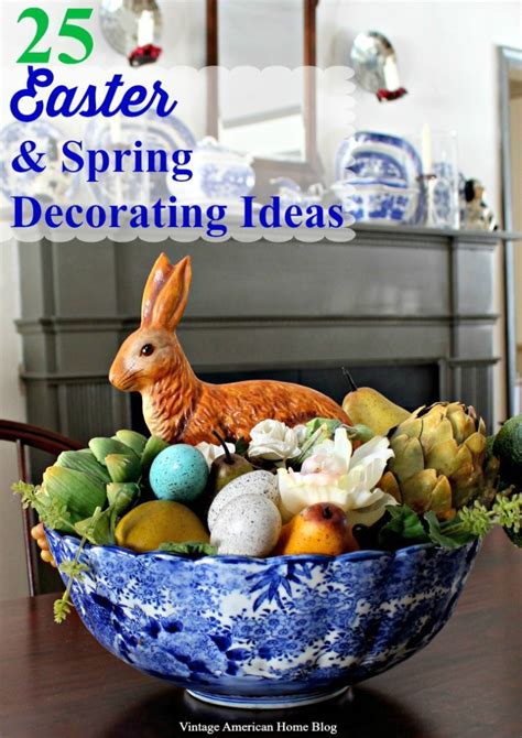 See how you can personalize your home's entrance with add bursts of bright color, energetic patterns, and lively springtime motifs to your home to effortlessly transition it into spring. Spring and Easter Decorating Ideas - Vintage American Home