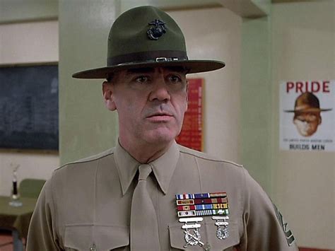 R Lee Ermey Drill Sergeant In Stanley Kubricks Full Metal Jacket