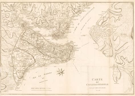Carte de Constantinople : nwcartographic.com - New World Cartographic
