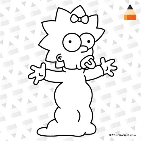 How To Draw Maggie Simpson