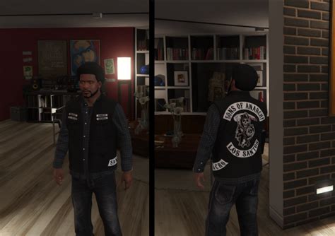 Sons Of Anarchy Jacket For Franklin Gta5