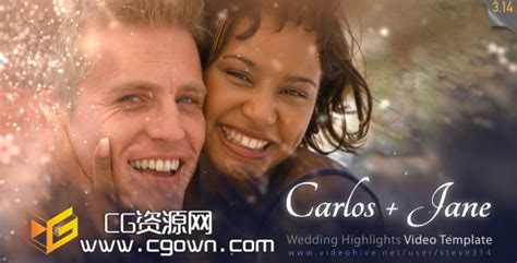 The silk ribbon overlay and light leaks make this a wonderful intro. 闪亮粒子 婚礼视频 Videohive Wedding Highlights - Video Template AE ...