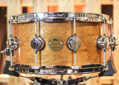 Dw 65x14 Collectors Jazz Cherrygum Natural Lacquer Snare Reverb