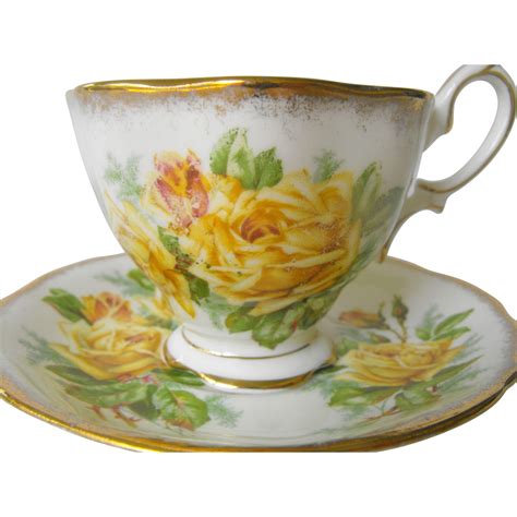 Royal Albert Tea Rose Cup And Saucer From Orphanedtreasures On Ruby Lane