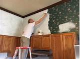 The paint on the cabinets can be either redone, or you can touch it up where it is needed. Kitchen Project: Painting Over Wallpaper
