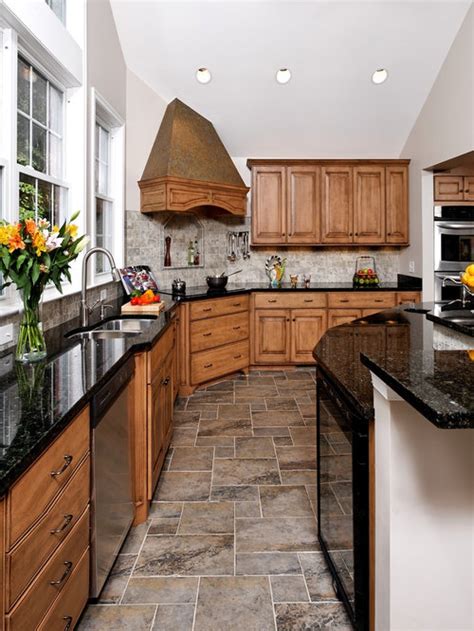 You can also create task lighting by installing more than one in the kitchen. Cathedral Ceiling Kitchen | Houzz