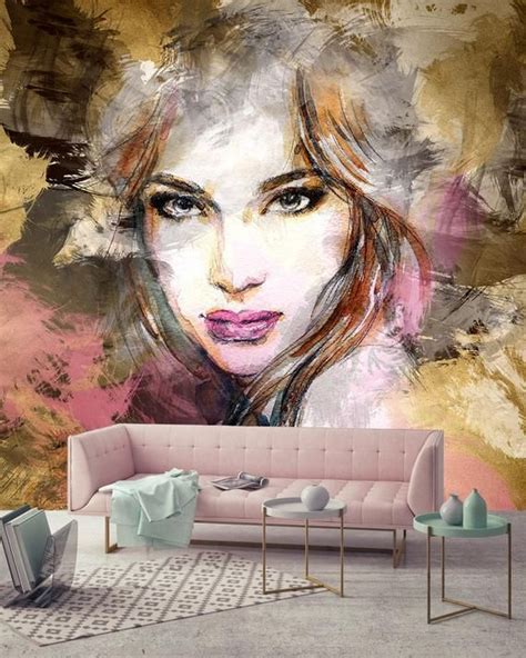 Abstract Woman Face Poster Wallpaper Modern Creative Hd Poster Wall