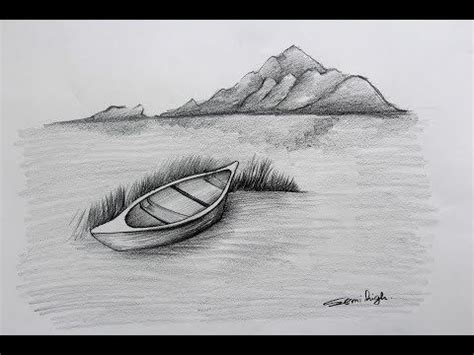 As a medium, they are inherently messy, so if your finished drawing has some if you want to try something a bit different, you could also use watercolor pencils to sketch out your pastel painting before you get started. How to draw realistic Boat And mountains - YouTube ...