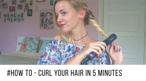 How To Curl Your Hair In 5 Minutes Quick And Easy ♡ Youtube