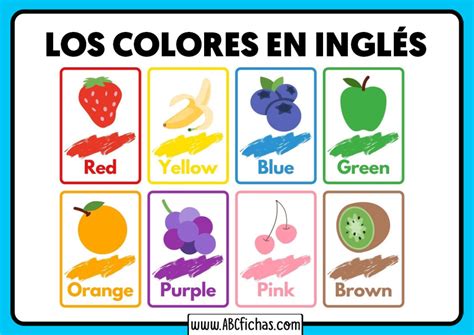 Colores En Ingles Abc Fichas