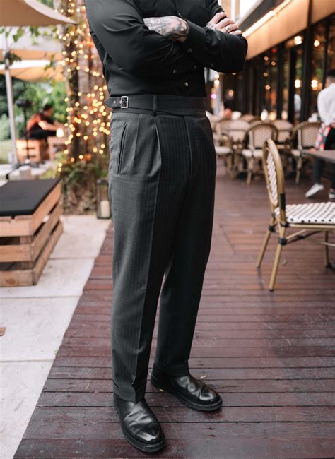 Made Suits Singapore Tailor — High Waisted Trousers Flatter Every Men