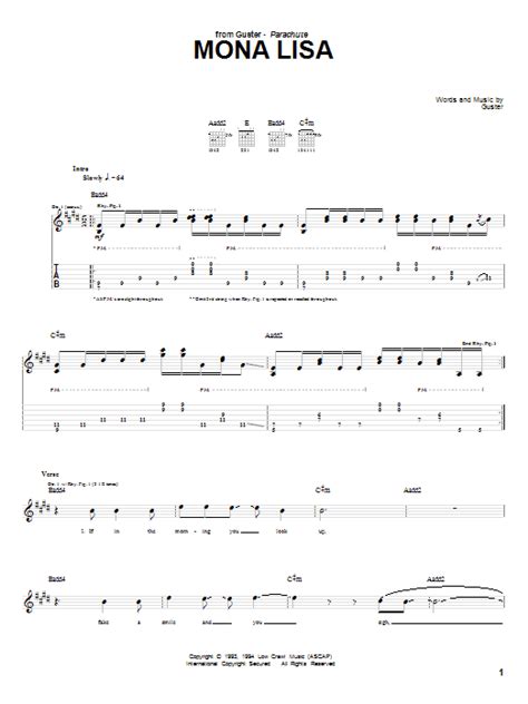 Mona Lisa by Guster - Guitar Tab - Guitar Instructor