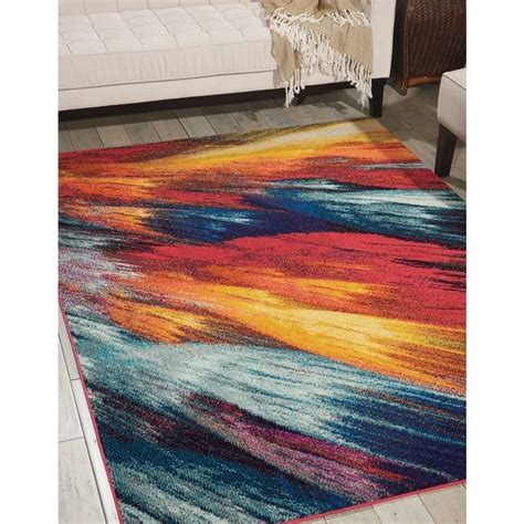 Shop Nourison Celestial Abstract Colorful Area Rug Overstock 11583987