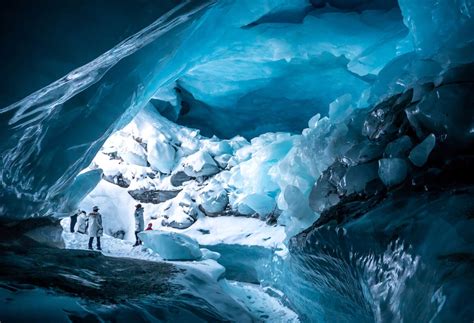 Heli Ice Cave Ice Cap Experience Whistler Canada