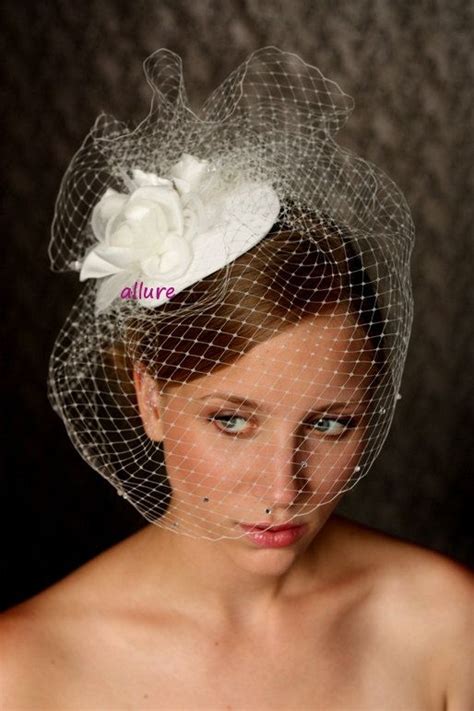 Wedding Vintage Style Birdcage Veil Wedding Hat With Birdcage Veil