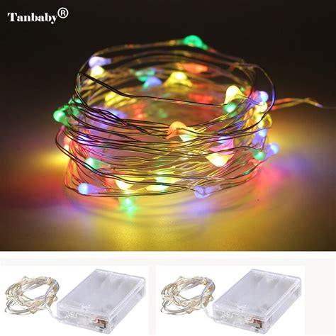 2m 3m 4m 5m Led Copper Wire String Fairy Lights Aa Battery Operated