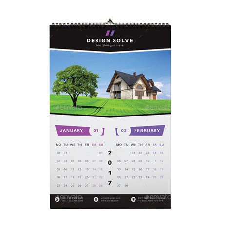 12 Months Custom Calendar Printing Full Color Custom Wall Calendars