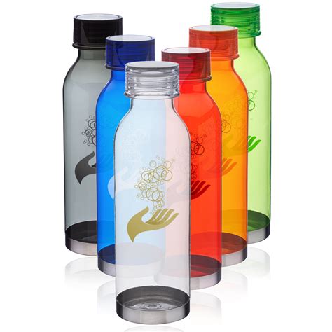 Logo 255oz Plastic Water Bottles With Twist Lid Pg242 Discountmugs