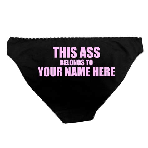 this ass belongs to any name personalised with a name or etsy uk