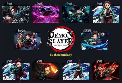 Demon Slayer Folder Icons By Theiconiclady On Deviantart
