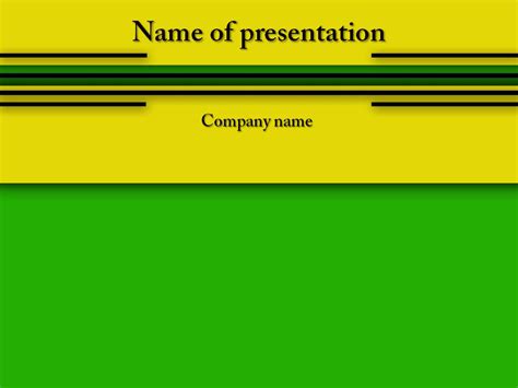 Powerpoint Templates And Backgrounds Yellow Green Powerpoint Template
