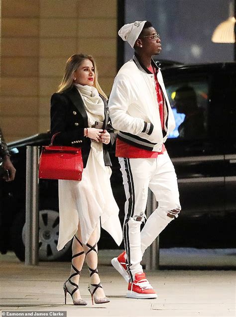 Paul Pogba Makes A Rare Outing With His Stunning Girlfriend Maria