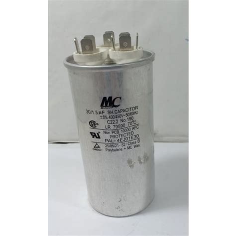 Jual KAPASITOR AC CAPACITOR AC LG 3 KAKI 30 1 5 UF MERK MC 30 1 5 UF