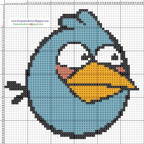 Dibujos Punto De Cruz Gratis Angry Birds Cross Stitch Punto De Cruz