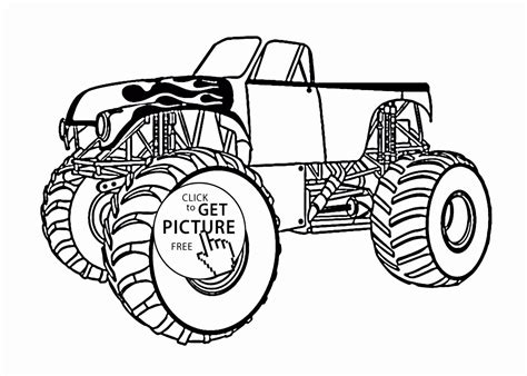 Tomski18 wheeler coloring coloring view template: Construction Vehicle Coloring Pages Elegant Monster Truck ...