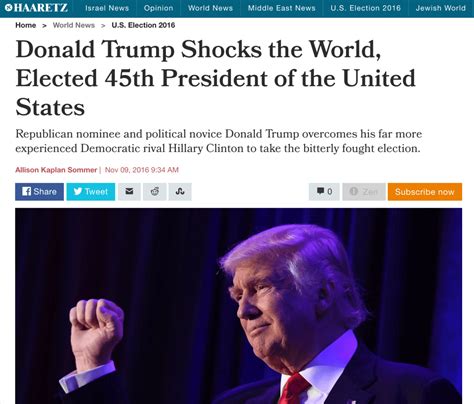 How Headlines Around The World Summarized Donald Trumps Election