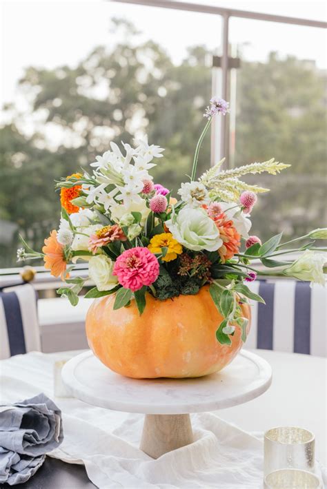 How To Make A Pumpkin Flower Arrangement Darling Down South