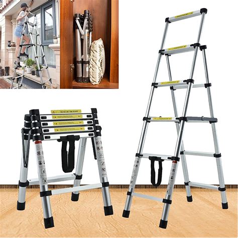 Buy Bowoshen 56 Steps Aluminium Step Ladder With Handrail 17m 20m
